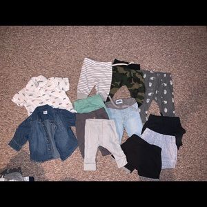 Baby boy pants lot 0-3 months & 3 months